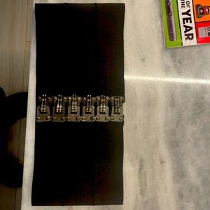 Betsey Johnson Black Stretch Belt